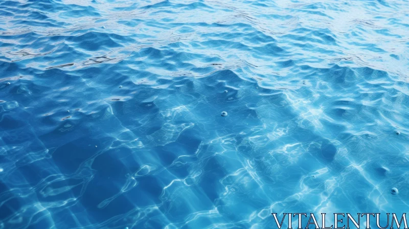 Deep Blue Water Surface AI Image