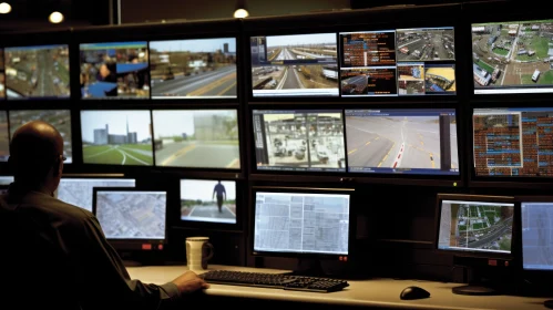 Security Guard Monitoring System - Building Surveillance Views