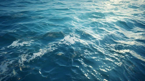 Serene Ocean Surface - Tranquil Water Image
