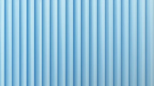 Blue Corrugated Metal Fence - Reflective Design