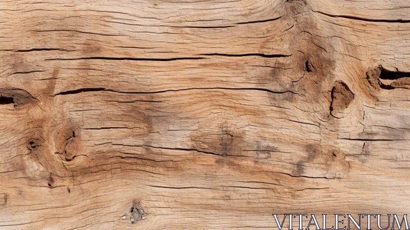 Aged Wooden Surface Close-Up - Rustic Texture and Warm Colors AI Image