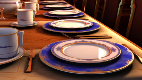 Elegant Fine China Table Setting