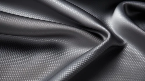 Gray Silk Fabric Texture - Soft Sheen and Dotted Pattern