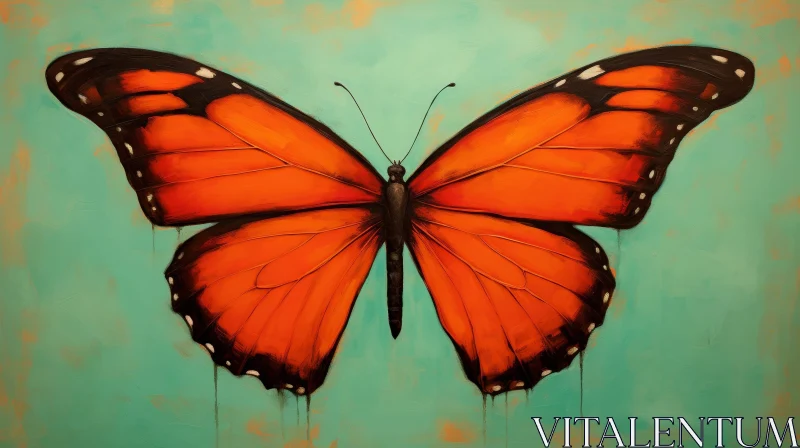Monarch Butterfly Painting - Realistic Artwork AI Image