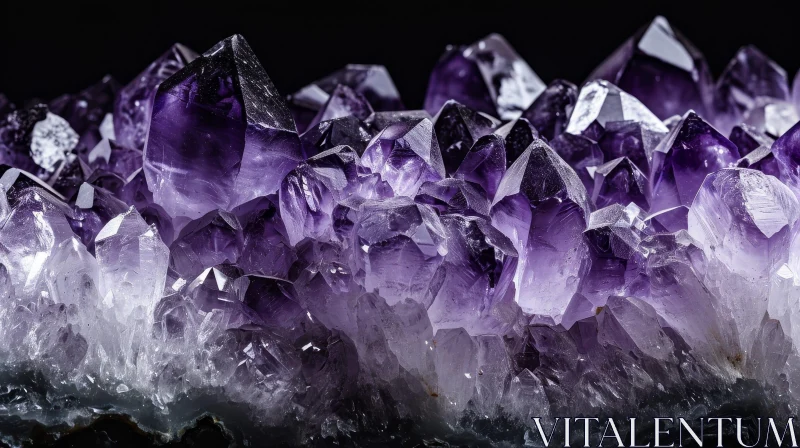 Exquisite Amethyst Crystal Cluster AI Image