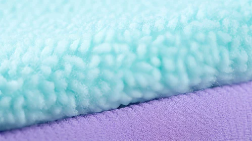 Blue and Purple Microfiber Cloth Texture