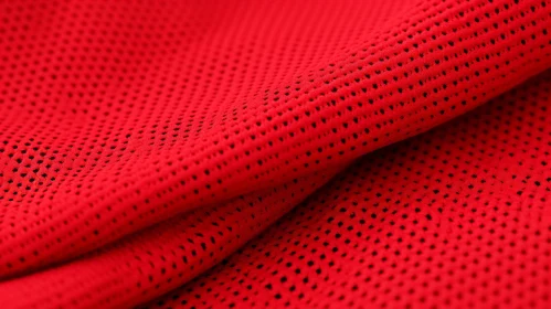 Red Perforated Fabric Texture - Background Design