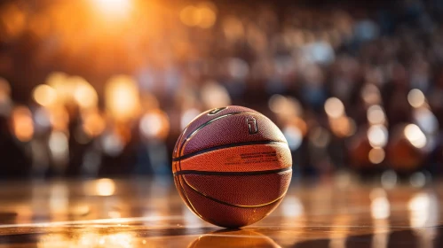 Brown Basketball on Court - Wilson Brand