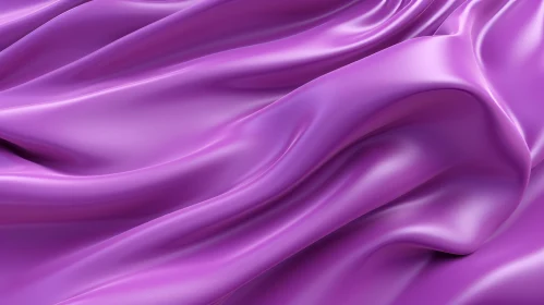 Luxurious Purple Silk Fabric with Soft Pleats