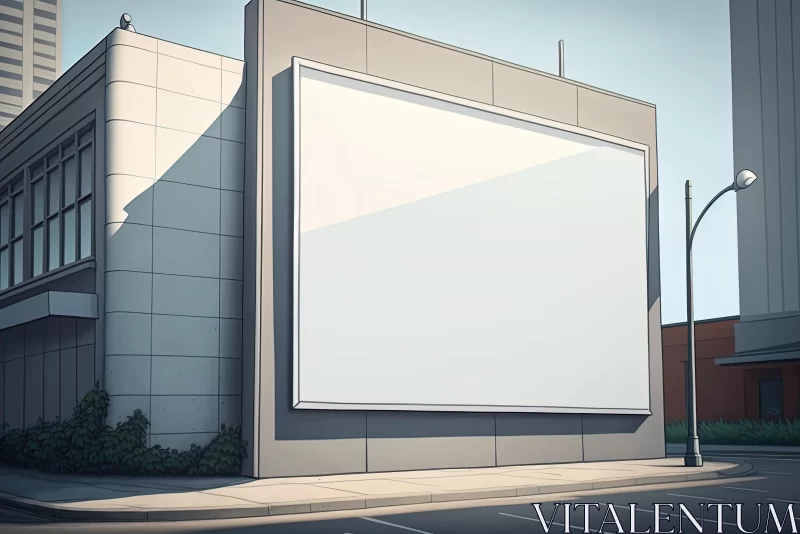 Captivating Billboard Art in a Delicate Matte Drawing Style AI Image