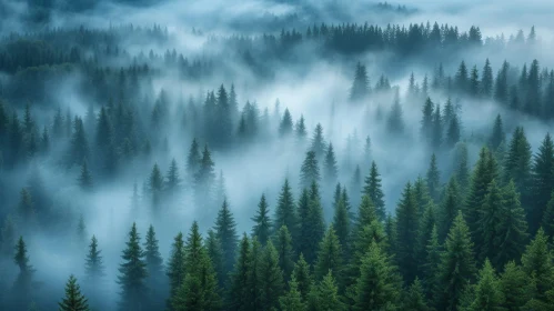 Enchanting Foggy Forest Photography
