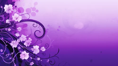 Purple Floral Background - Soft and Ethereal