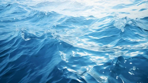 Tranquil Blue Ocean Surface
