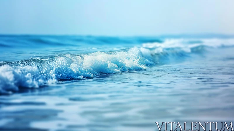 AI ART Captivating Wave Photography - Tranquil Coastal Scene
