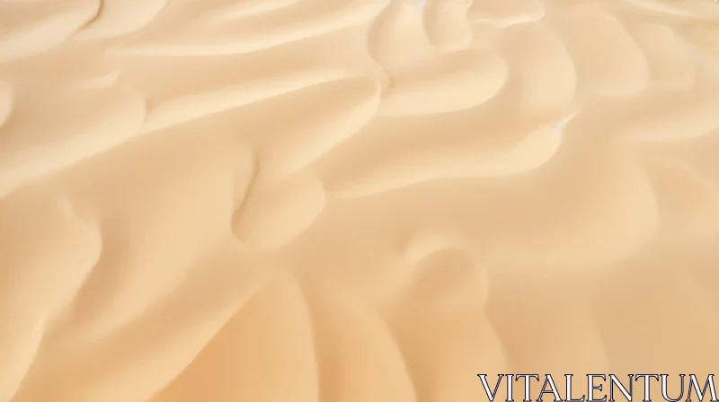 Golden Sand Dune Texture in Desert Landscape AI Image