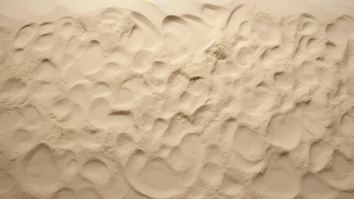 Detailed Sand Surface with Footprints - Close-up Nature Texture