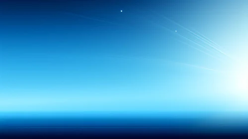 Tranquil Blue Gradient Background with White Spot