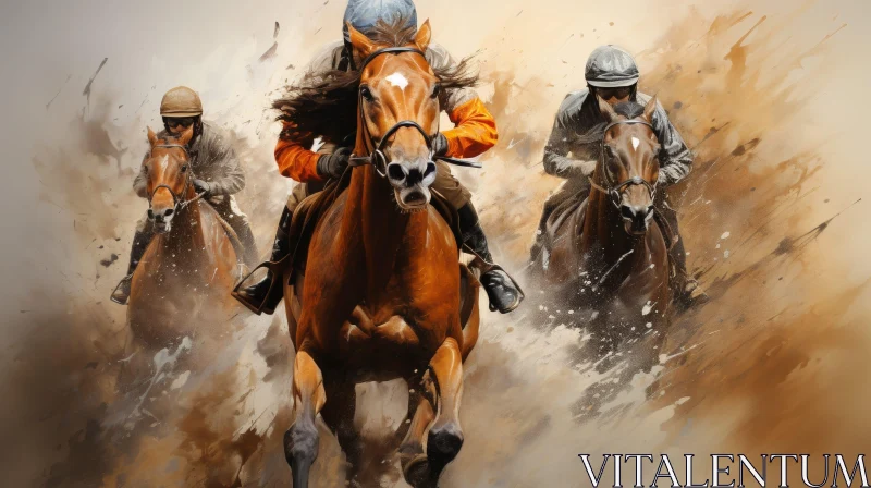 AI ART Exciting Horse Racing Competition