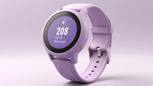 Purple Smartwatch Render - Tech Gadget