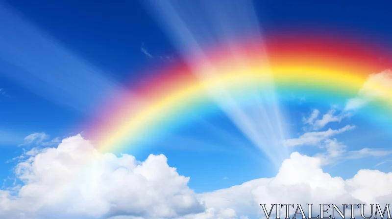 Rainbow in the Sky: Symbol of Hope and New Beginnings AI Image