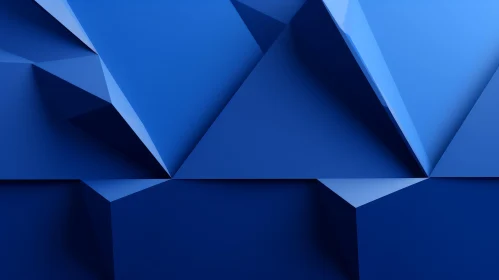 Blue Polygonal Background | 3D Rendering