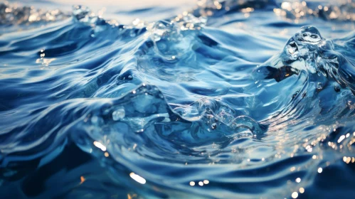 Tranquil Blue Ocean Surface