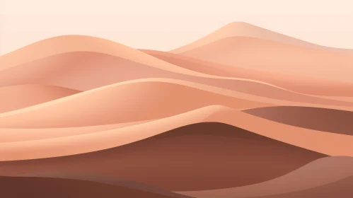Golden Sand Dunes Desert Landscape