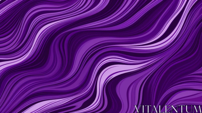 Purple Wavy Abstract Background Vector Illustration AI Image