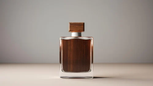 Transparent Perfume Bottle 3D Rendering