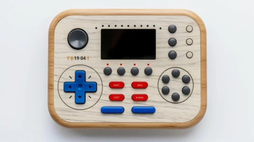 Vintage Wooden Video Game Controller - Y019 041