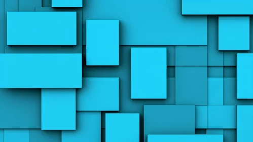 Blue Geometric Shapes Abstract Background