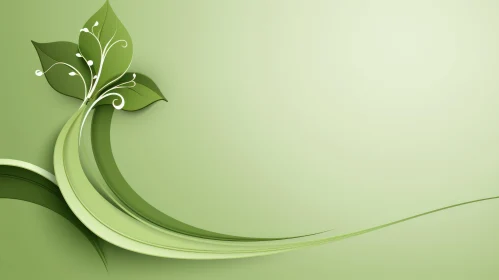 Green Leaf Vector Illustration | Simple and Elegant Design