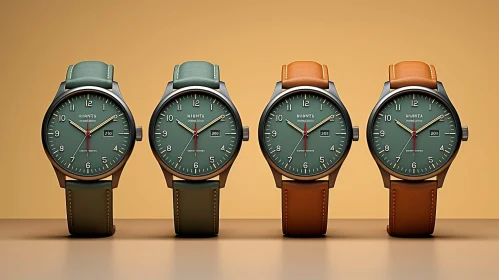 Stylish Leather Strap Wristwatches - KIANTA Collection