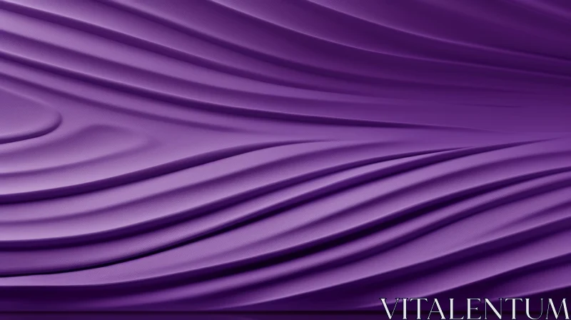 Purple Wavy 3D Rendering Surface AI Image