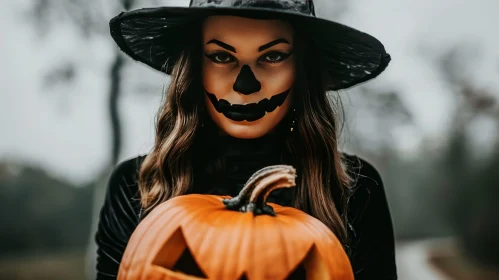 Enchanting Halloween Witch Portrait