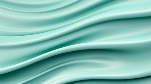 Green Silk Fabric 3D Render