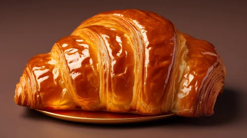 Golden Plate Croissant - Delicious Fluffy Treat