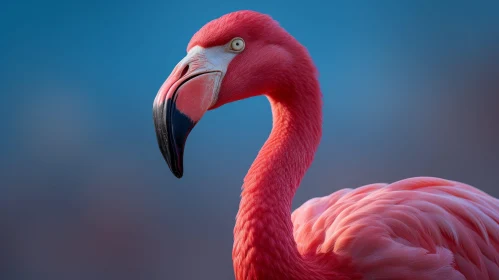 Graceful Pink Flamingo Portrait
