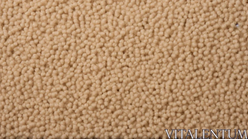 Plush Beige Carpet Texture Close-Up AI Image