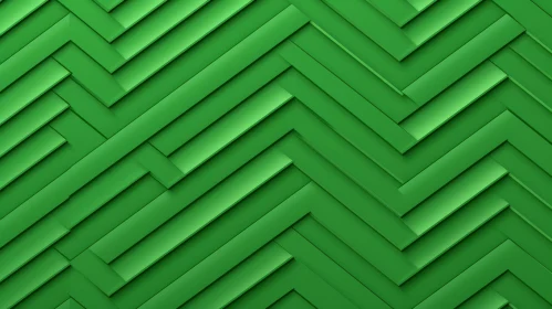 Green Herringbone Pattern - 3D Seamless Design