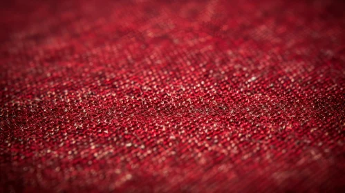 Luxurious Red Textured Fabric Close-Up