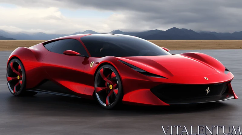 Stunning Ferrari Scuderia Concept Car | Baroque Energy AI Image
