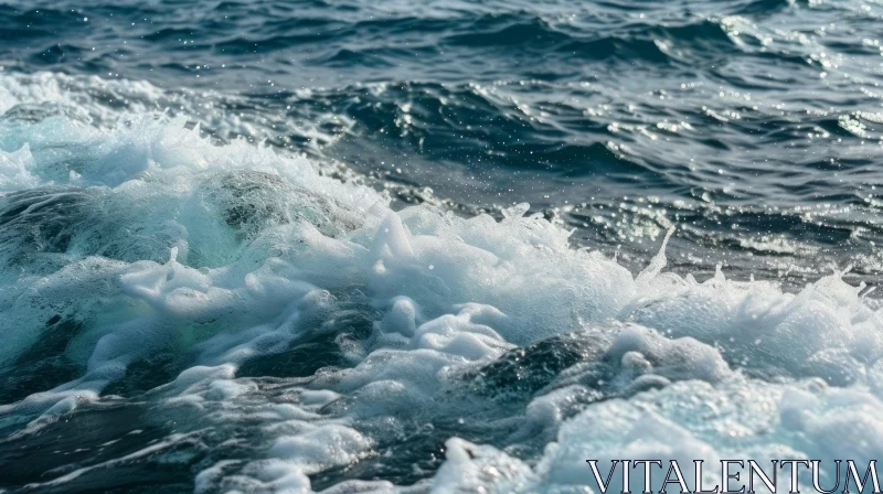 AI ART Powerful Ocean Wave - Visual Energy and Movement