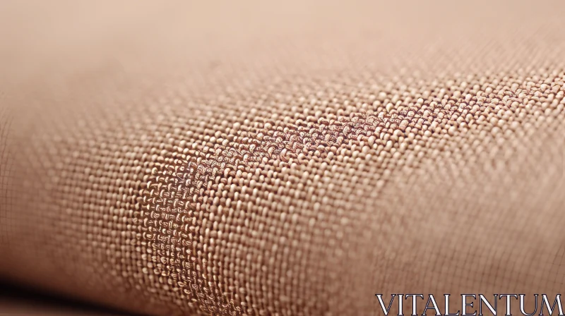Brown Fabric Texture Close-up AI Image
