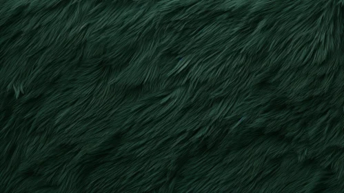 Luxurious Dark Green Fur Close-Up | Studio Shot | Neutral Background