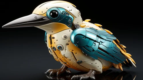 Steampunk Bird 3D Rendering - Abstract Art