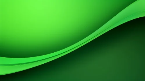 Green Gradient Background with Curved Line