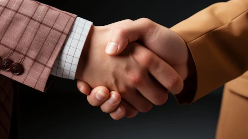 Professional Business Handshake - Agreement and Cooperation