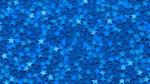 Blue Stars Seamless Background