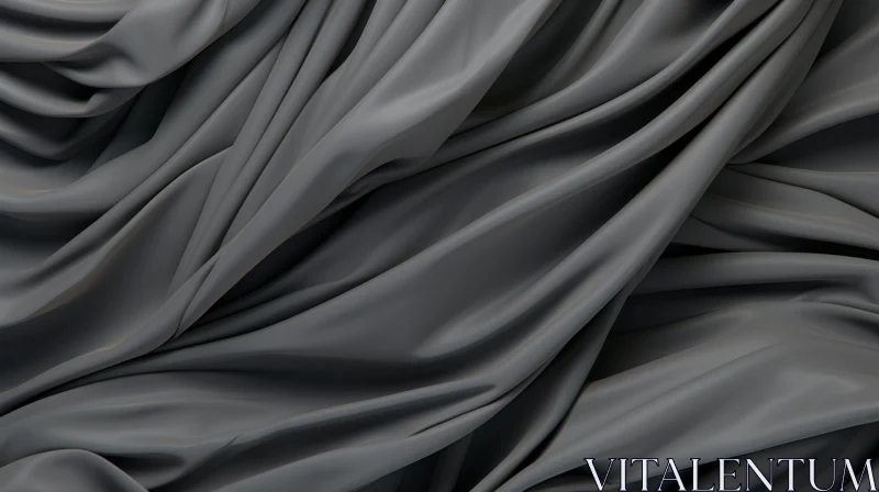AI ART Gray Silk Fabric Texture - Abstract Background Design